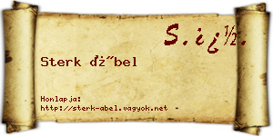 Sterk Ábel névjegykártya